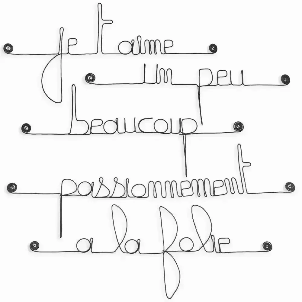 Other wall decoration - Love Themed Wall Decor - "I love you, ..." - BIJOUX DE MUR