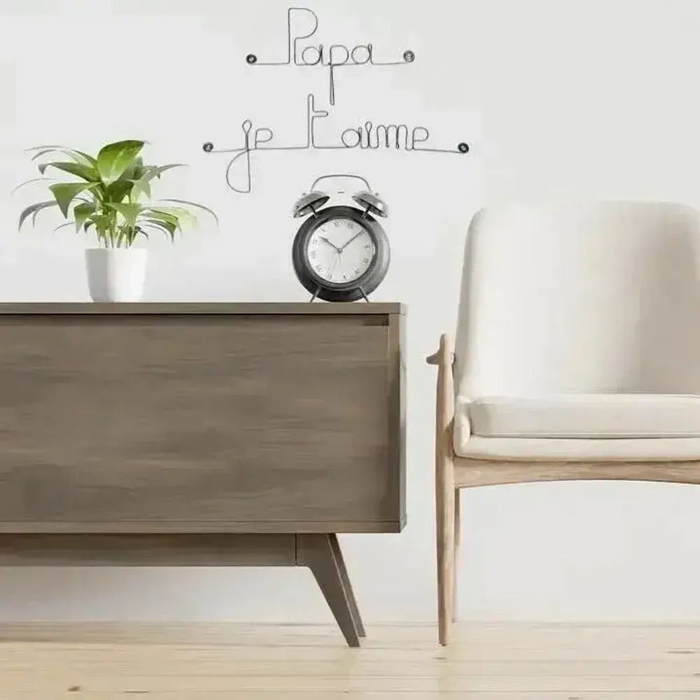 Other wall decoration - Father's Day\” Dad I love you\” - in Wire - BIJOUX DE MUR