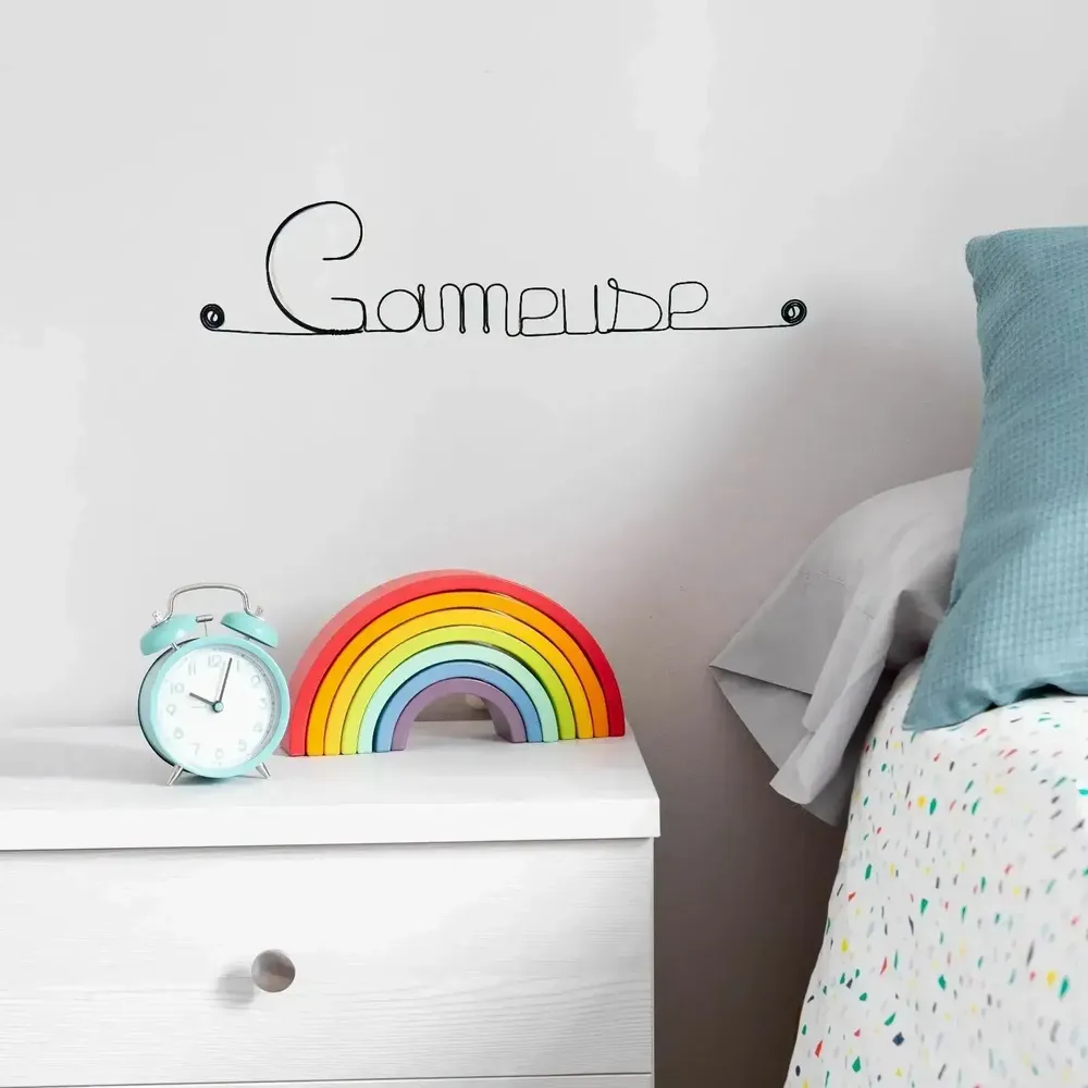 Other wall decoration - Wire Wall Decoration " Gameuse” - to pin - BIJOUX DE MUR