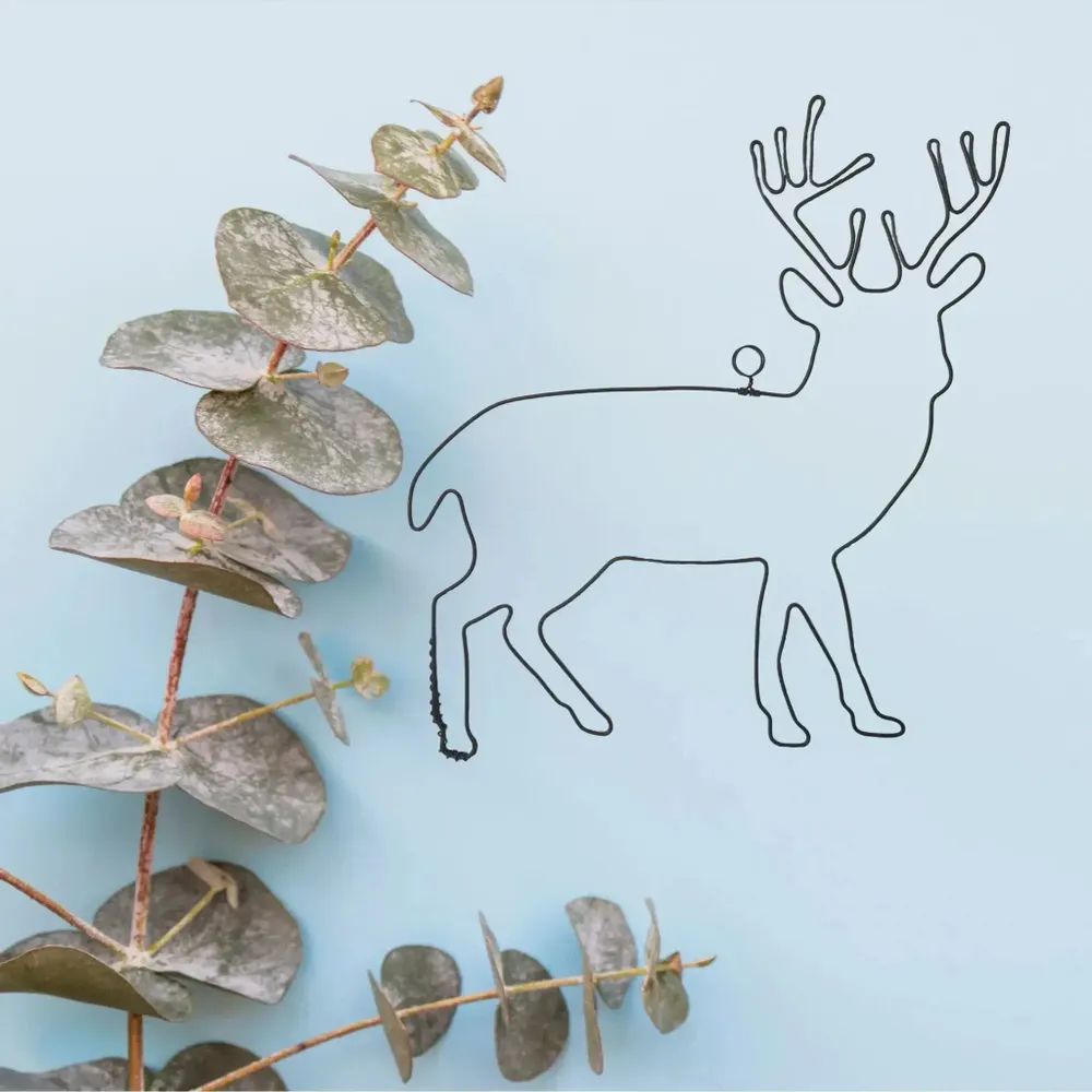 Other wall decoration - Wire Wall Decoration\" Deer\” - to pin - Wall Jewelry - BIJOUX DE MUR