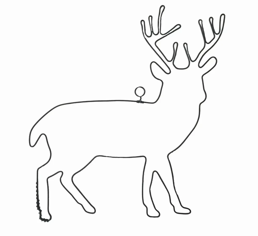 Other wall decoration - Wire Wall Decoration\" Deer\” - to pin - Wall Jewelry - BIJOUX DE MUR