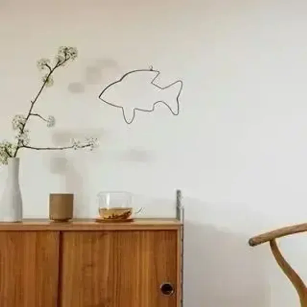 Children's bedrooms - Wire Wall Decoration\" Fish Silhouette\ "” - to pin - BIJOUX DE MUR