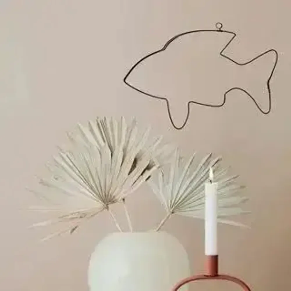 Children's bedrooms - Wire Wall Decoration\" Fish Silhouette\ "” - to pin - BIJOUX DE MUR