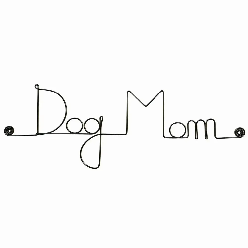 Cadeaux - Décoration Murale "Chien" en Fil de Fer "Dog Mom" - à punaiser - BIJOUX DE MUR