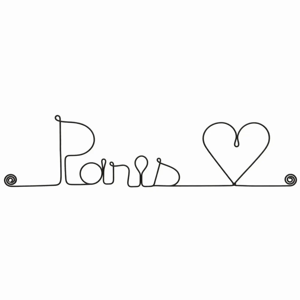 Gifts - Wire Wall Decoration - City -\" Paris\ "” - to be pinned - BIJOUX DE MUR