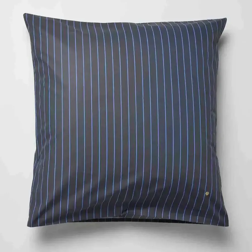 Linge de lit - Taie d'oreiller Line Blue 65 x 65 - LA CERISE SUR LE GATEAU