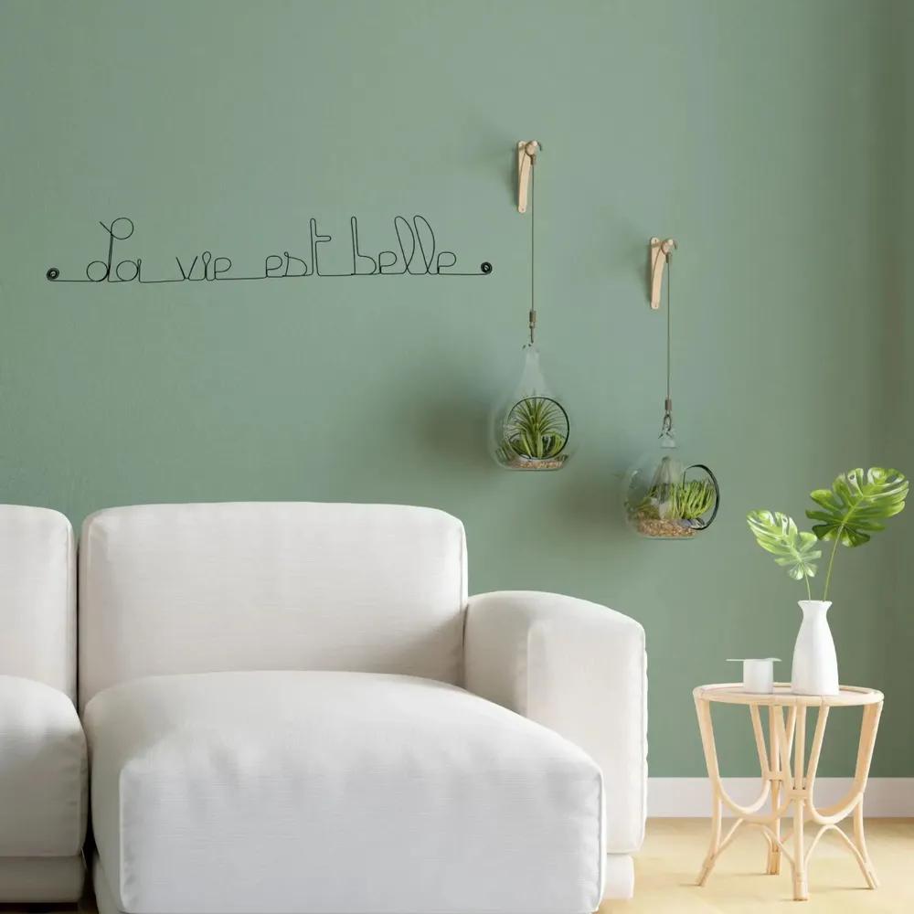 Objets déco enfant - La vie est belle – Déco murale fil de fer best-seller - Home - BIJOUX DE MUR
