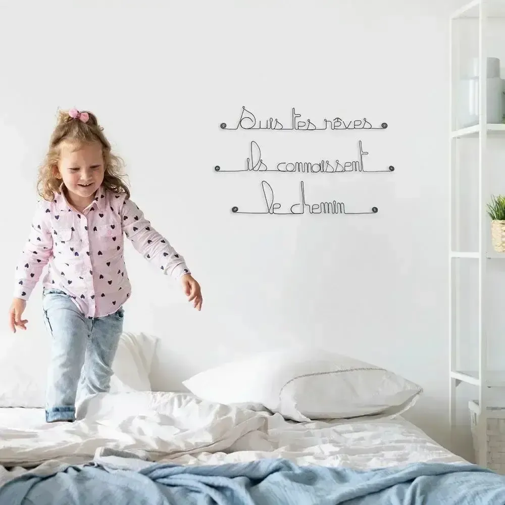 Autres décorations murales - Décoration Murale "Suis tes rêves ils connaissent le chemin" - BIJOUX DE MUR