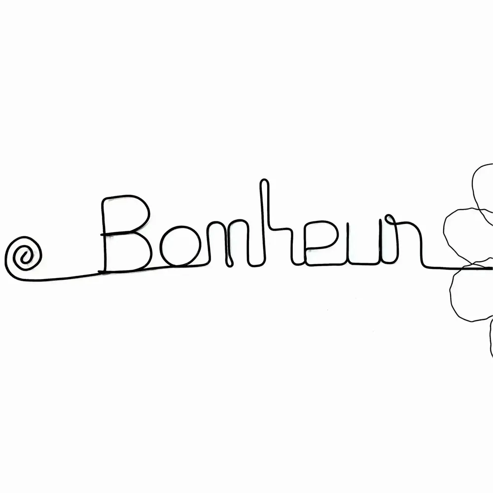 Other wall decoration - Wire wall decoration - Daisy flower - Happiness - BIJOUX DE MUR