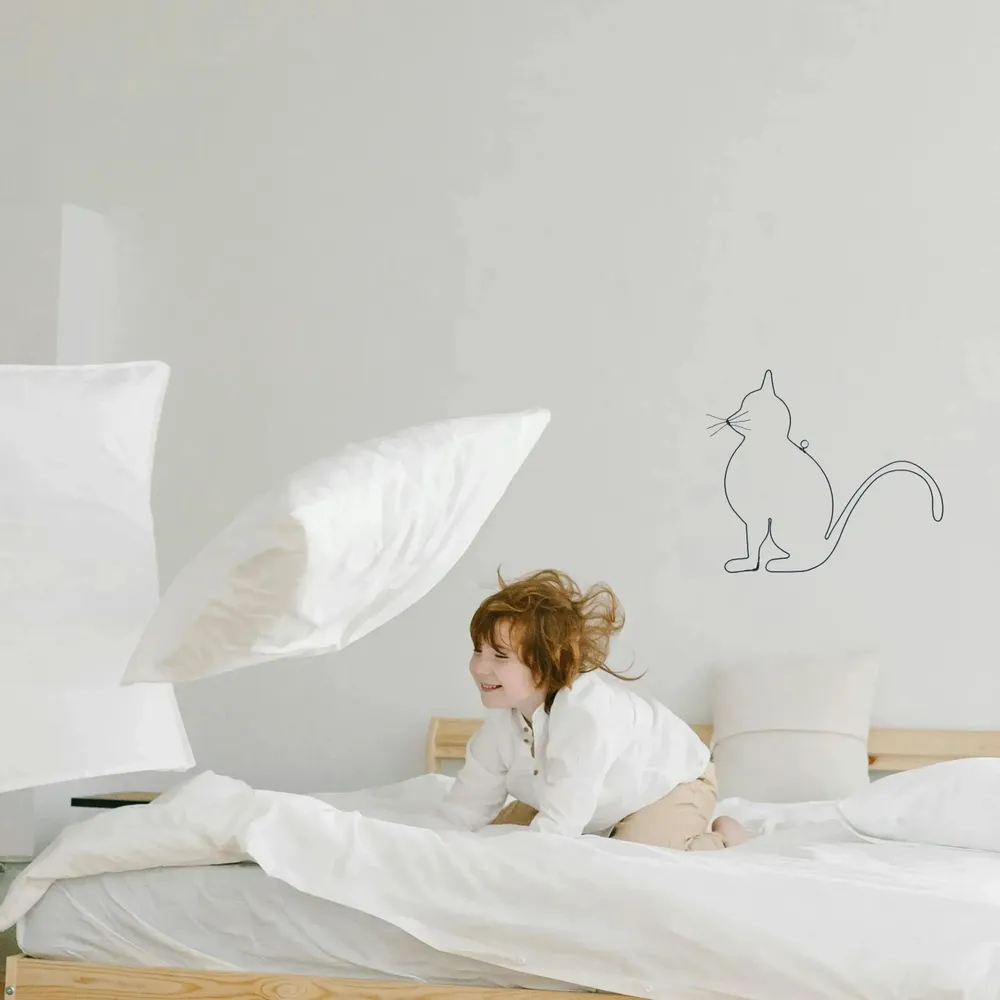 Other wall decoration - Wire Wall Decoration - Silhouette Cat Sitting - To be tapped - BIJOUX DE MUR
