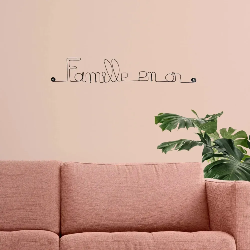 Other wall decoration - Golden Family Wire Wall Decoration - pinnable - BIJOUX DE MUR