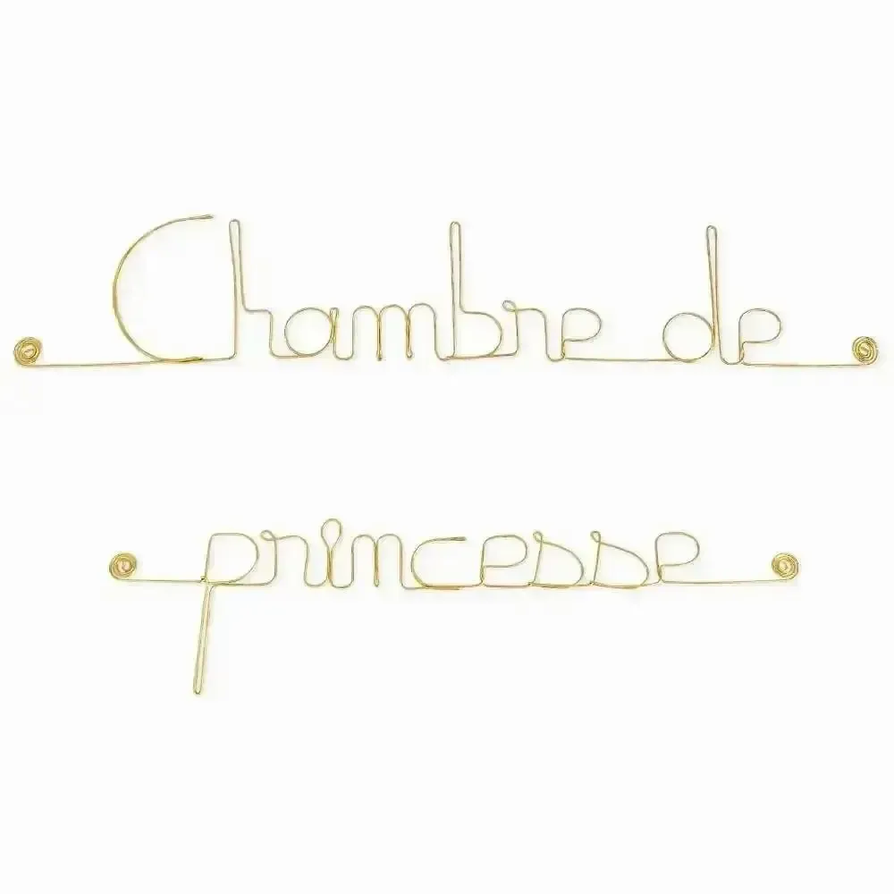 Children's decorative items - Golden Brass Wall Decor: "Princess Room" - BIJOUX DE MUR
