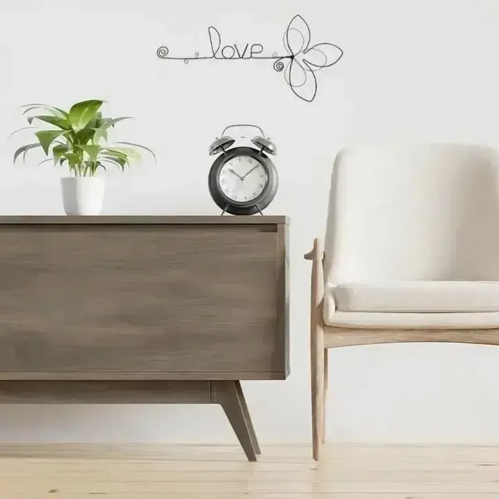 Other wall decoration - Fleur de Lys - "Love" - ​​Wire wall decoration - BIJOUX DE MUR