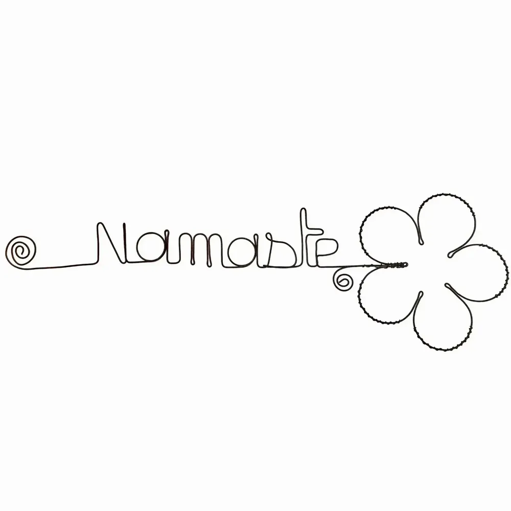 Other wall decoration - Daisy Flower - "Namaste" - Wire Wall Decoration - BIJOUX DE MUR