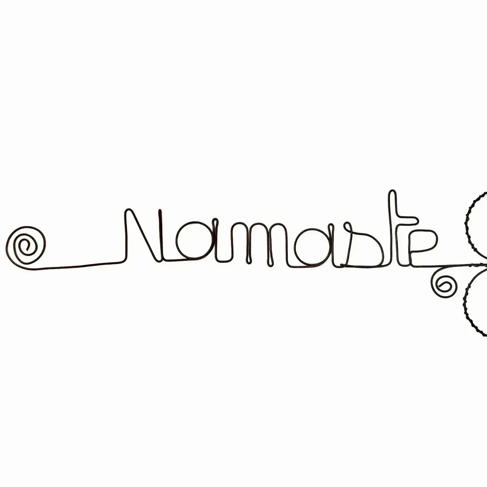 Other wall decoration - Daisy Flower - "Namaste" - Wire Wall Decoration - BIJOUX DE MUR