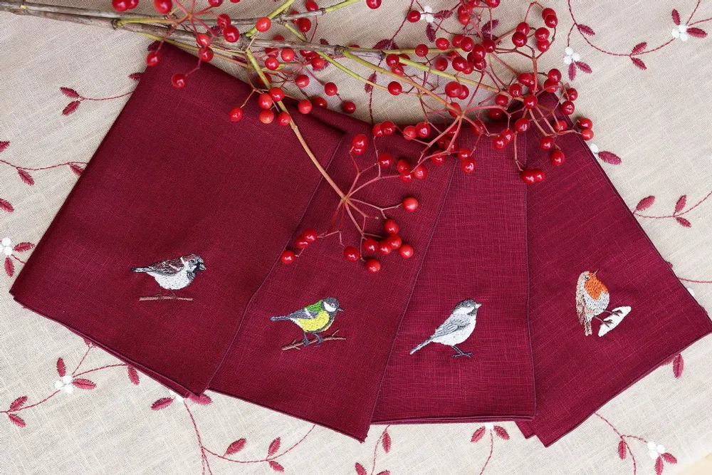 Table linen - Linen Napkin | UCCELLINI - GIARDINO SEGRETO