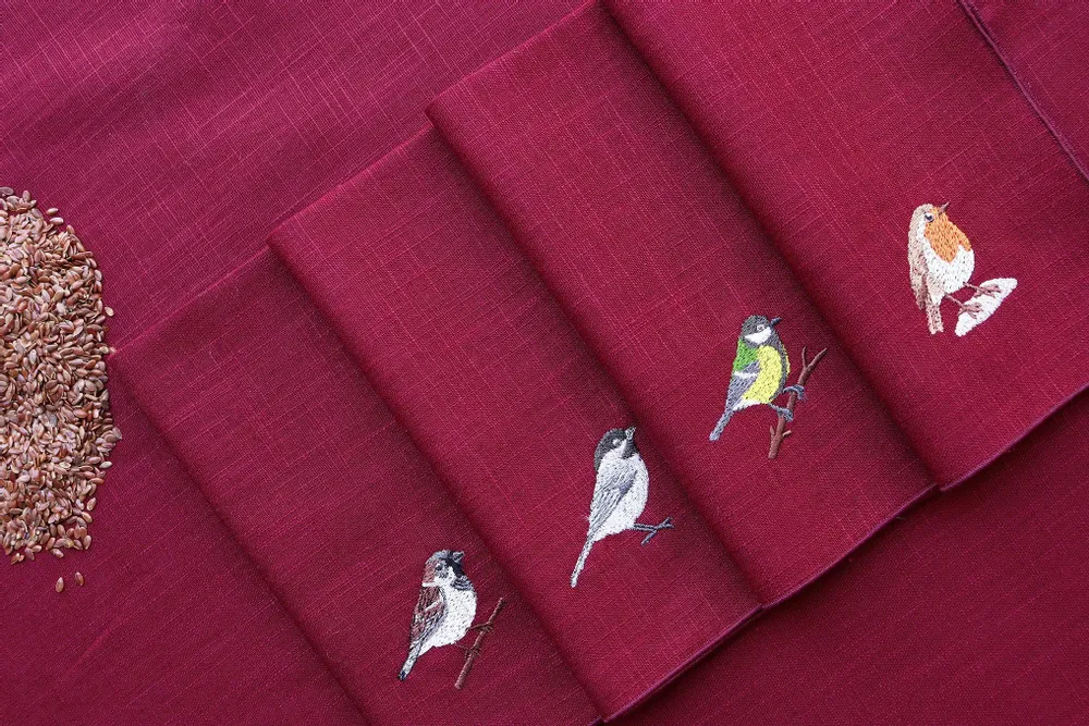 Table linen - Linen Napkin | UCCELLINI - GIARDINO SEGRETO