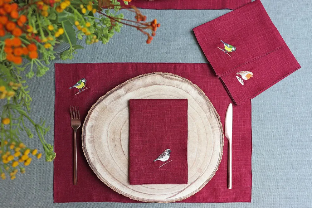 Table linen - Linen Placemat | UCCELLINI - GIARDINO SEGRETO