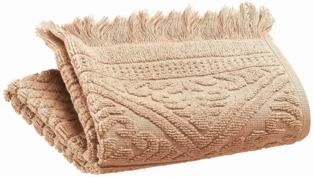 Bath towels - Zoé Guest Towel Noisette 30 X 50 - MAISON VIVARAISE - SDE VIVARAISE WINKLER