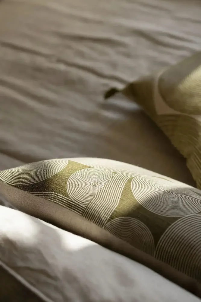 Cushions - Printed cushion Tito Naturel 40 X 65 - MAISON VIVARAISE - SDE VIVARAISE WINKLER
