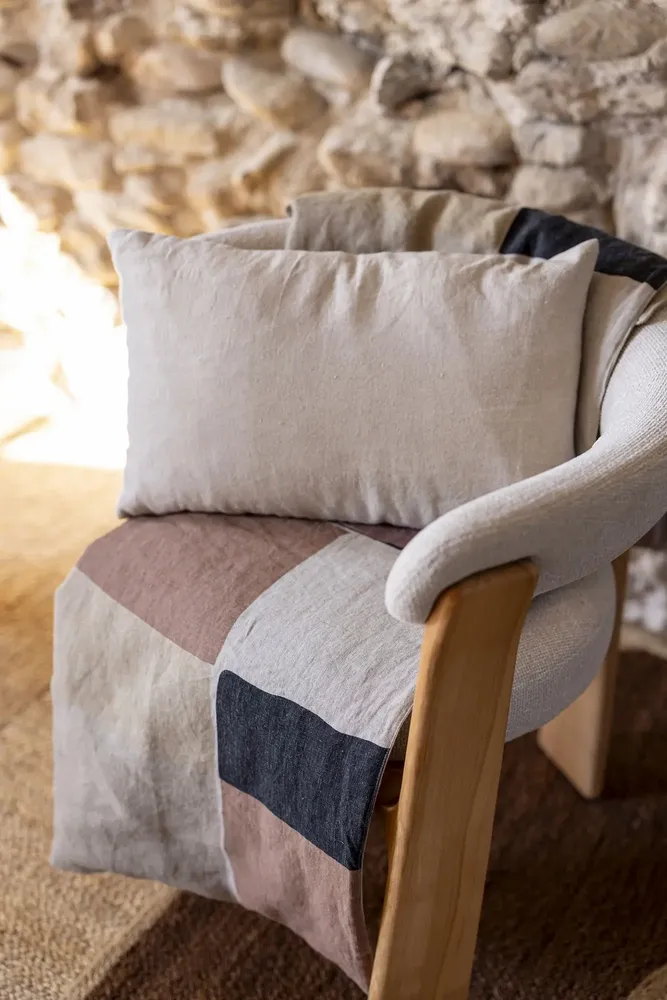 Throw blankets - Quilted Throw Zeff Kali Naturel 85 X 200 - MAISON VIVARAISE - SDE VIVARAISE WINKLER