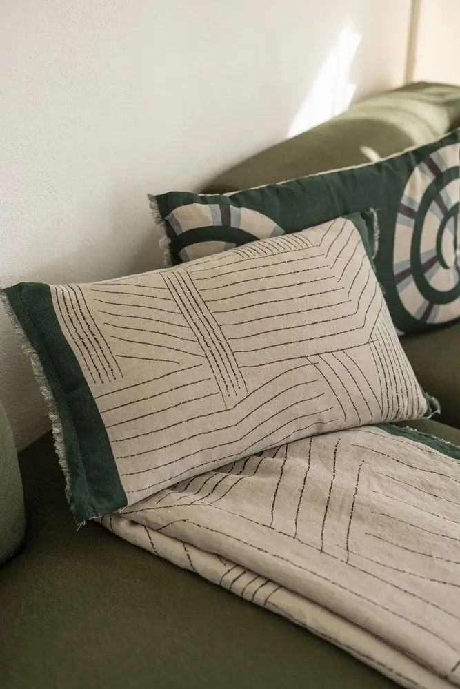 Cushions - Cushion Zeff Kori Abysse 40 X 65 - MAISON VIVARAISE - SDE VIVARAISE WINKLER