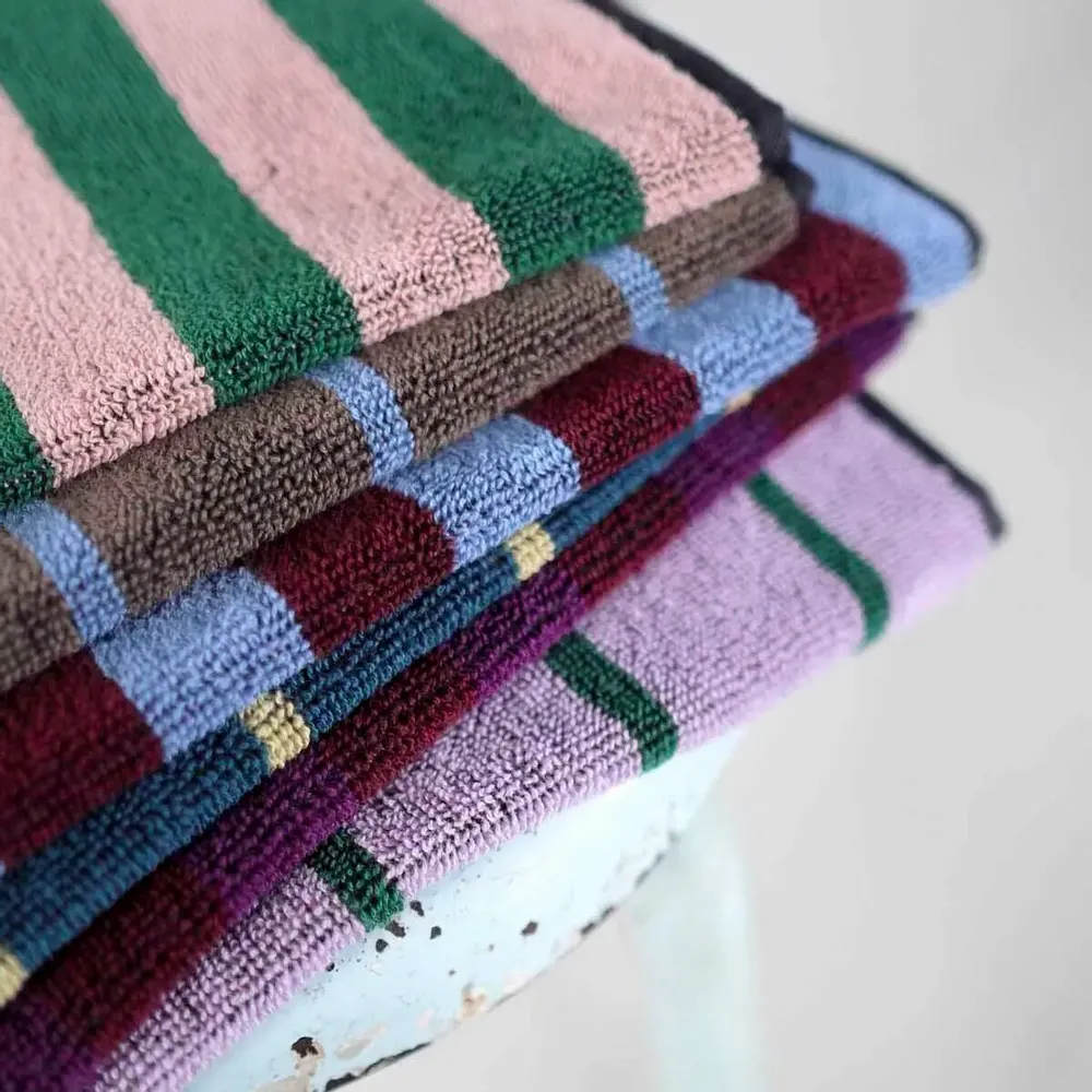Bath towels - Towel Charly Myrtille 50 X 100 - LA CERISE SUR LE GATEAU