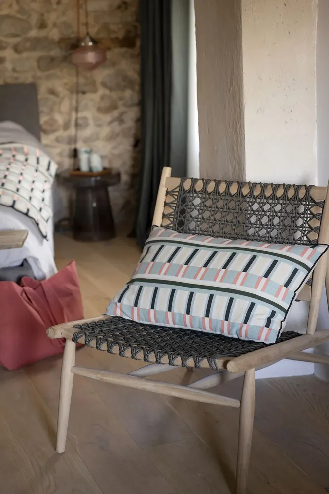 Cushions - Printed cushion Jason Ciel 40 X 65 - MAISON VIVARAISE - SDE VIVARAISE WINKLER