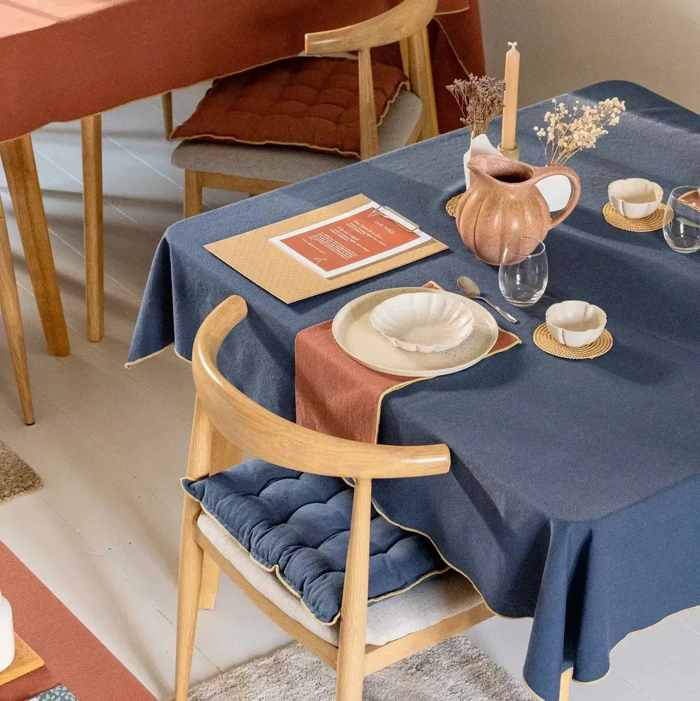 Napkins - Recycled Napkin Grace Cuivre 40 X 40 - MAISON VIVARAISE - SDE VIVARAISE WINKLER