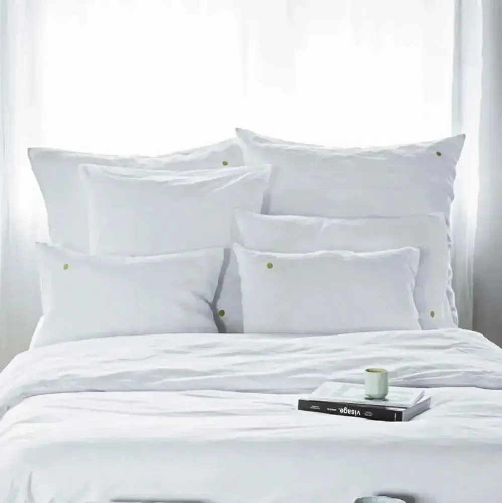 Bed linens - Céleste pillowcase Milk 100 X 65 - LA CERISE SUR LE GATEAU