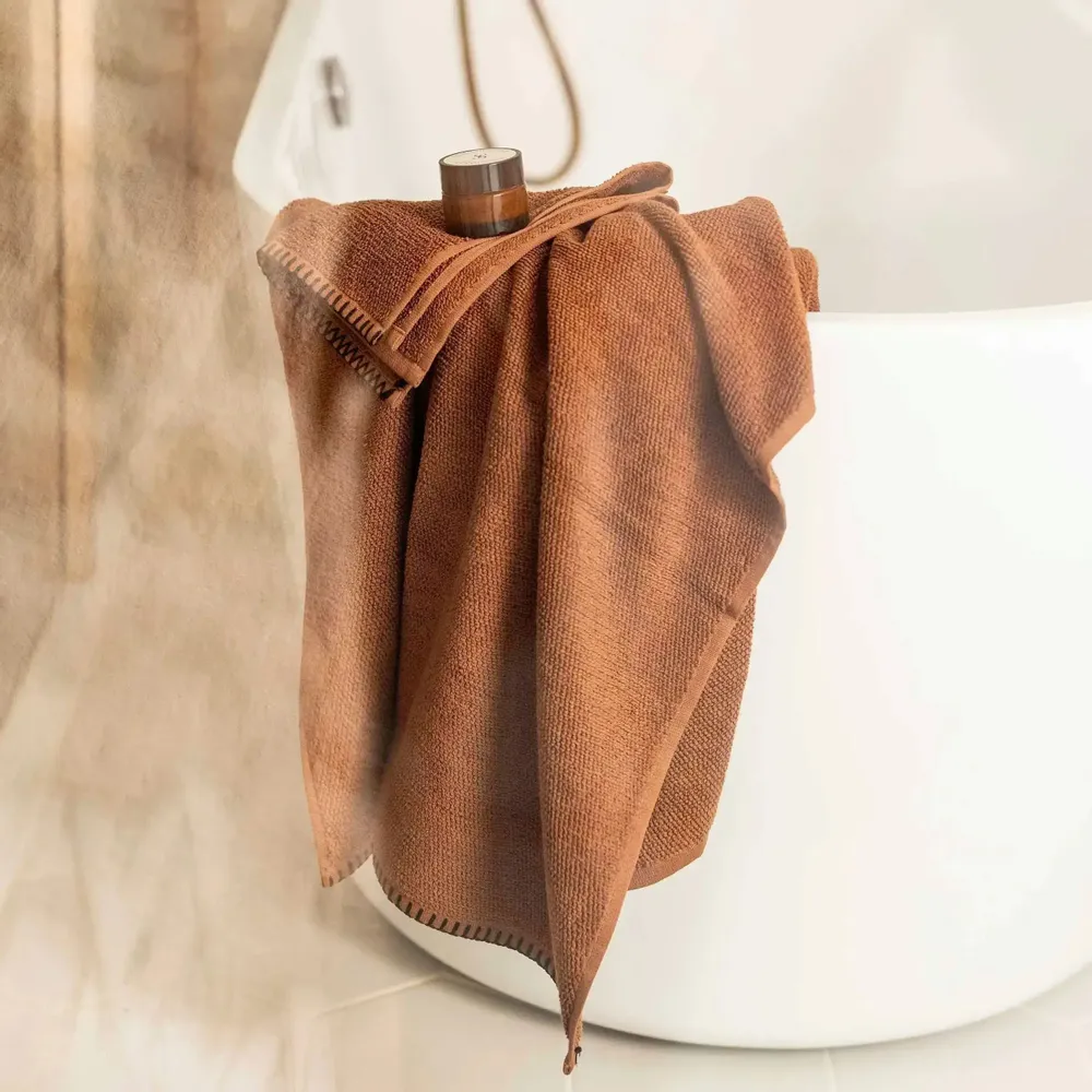Autres linges de bain - Drap de bain Bora Cacao 90 x 150 - MAISON VIVARAISE - SDE VIVARAISE WINKLER