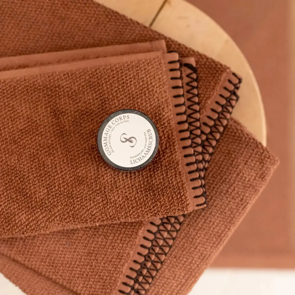 Other bath linens - Bora Guest Towel Cacao 30 X 50 - MAISON VIVARAISE - SDE VIVARAISE WINKLER
