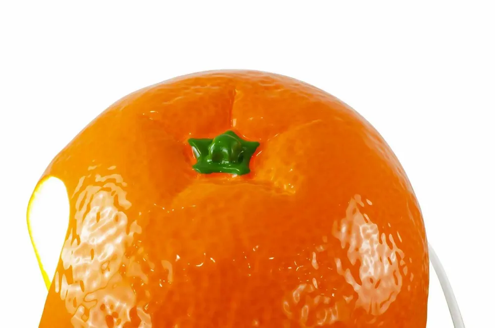 Lampes à poser - Lampe à poser en céramique orange forme fruit, NARAN - C-CRÉATION | BOUDET