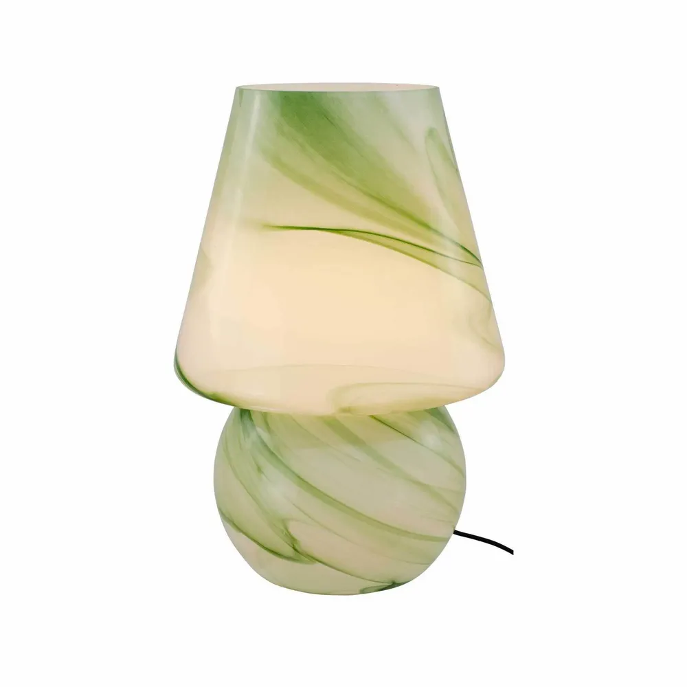 Table lamps - Green marbled-effect XXL glass table lamp, VOLPA - C-CRÉATION | BOUDET