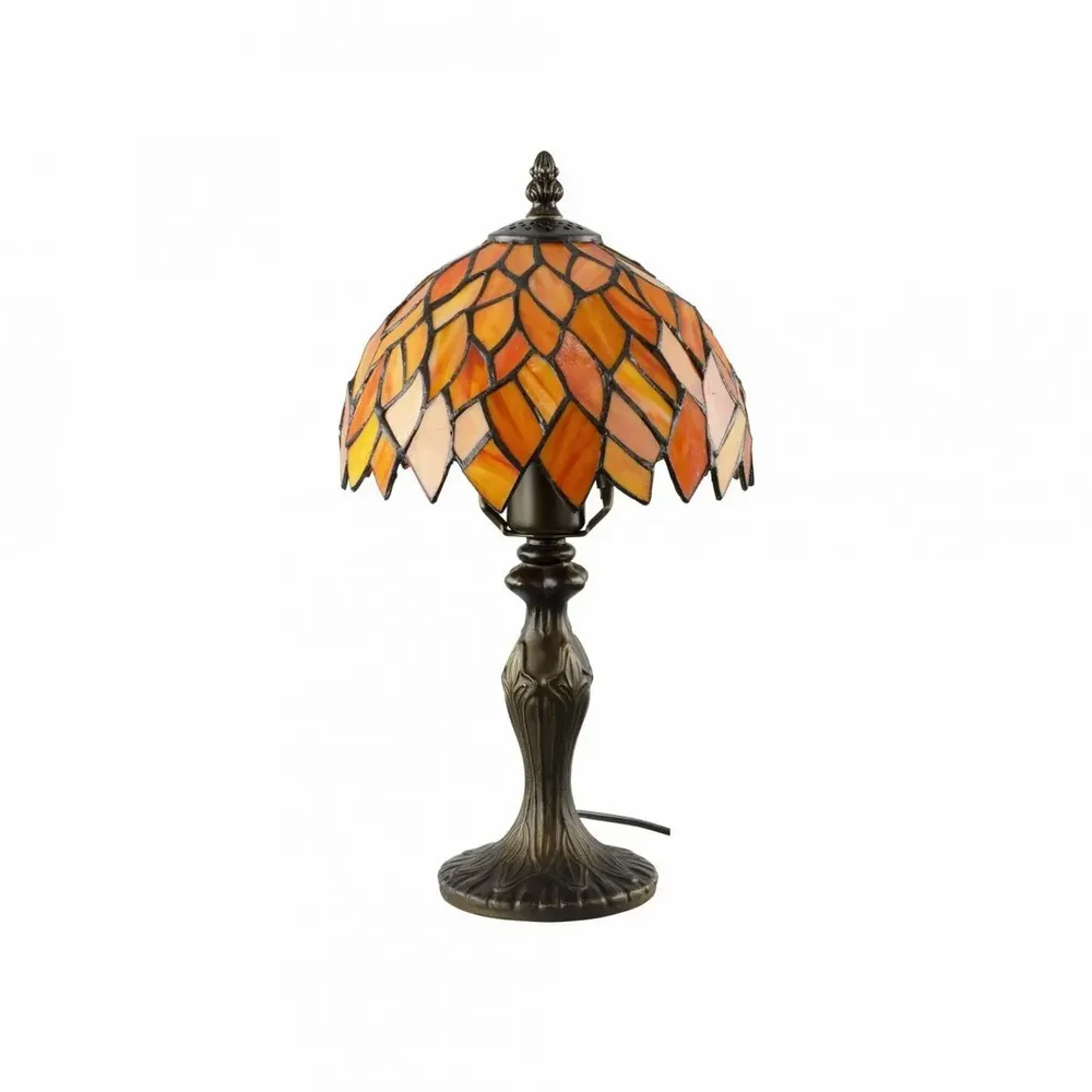 Table lamps - Small orange mosaic glass and zinc table lamp, TIFFANY CAMILLE - C-CRÉATION | BOUDET