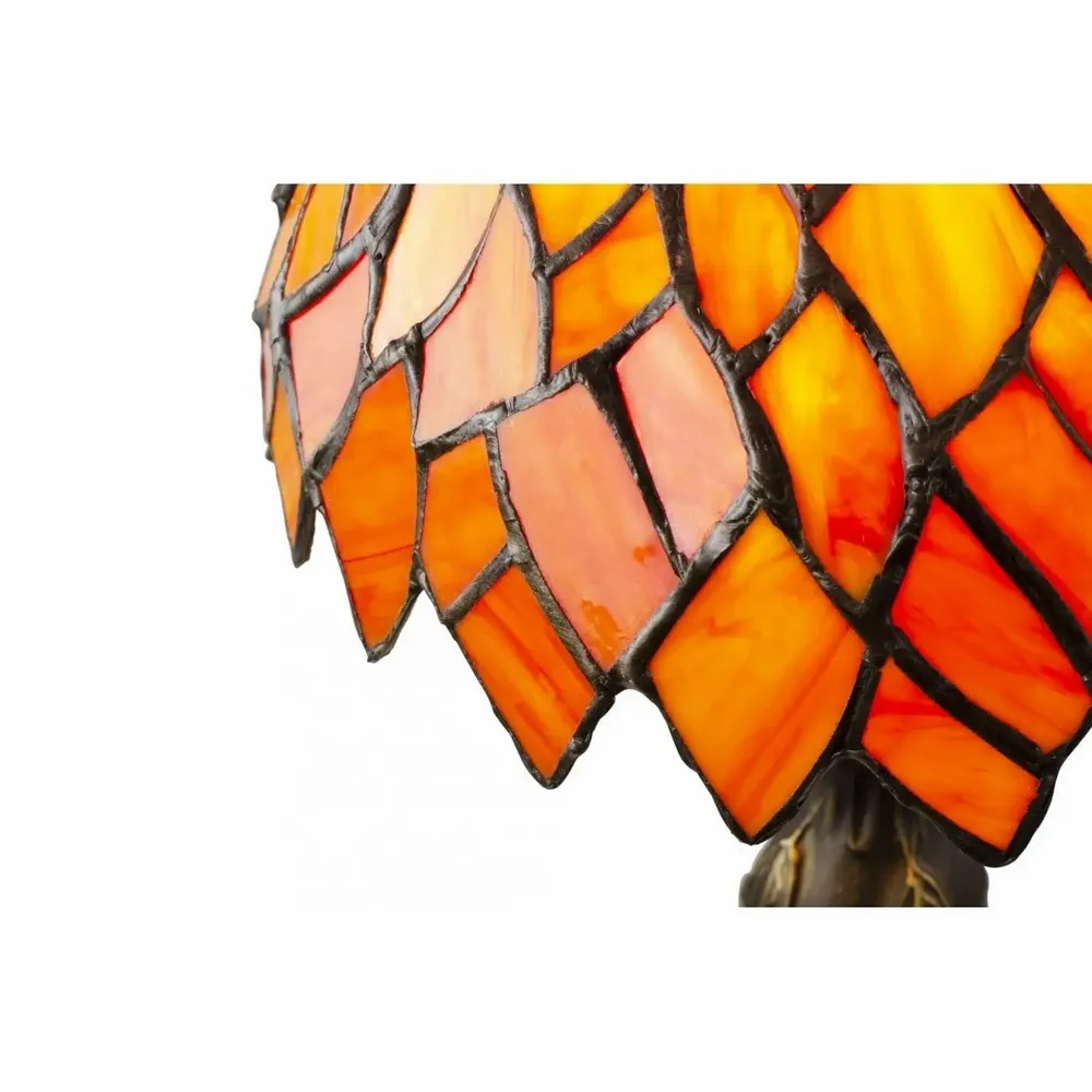 Table lamps - Small orange mosaic glass and zinc table lamp, TIFFANY CAMILLE - C-CRÉATION | BOUDET