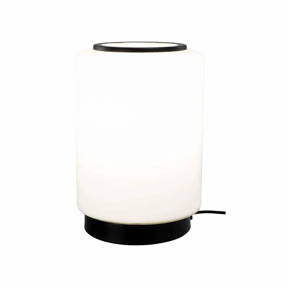 Lampes à poser - Lampe à poser en verre blanc et métal noir, TEORA - C-CRÉATION | BOUDET