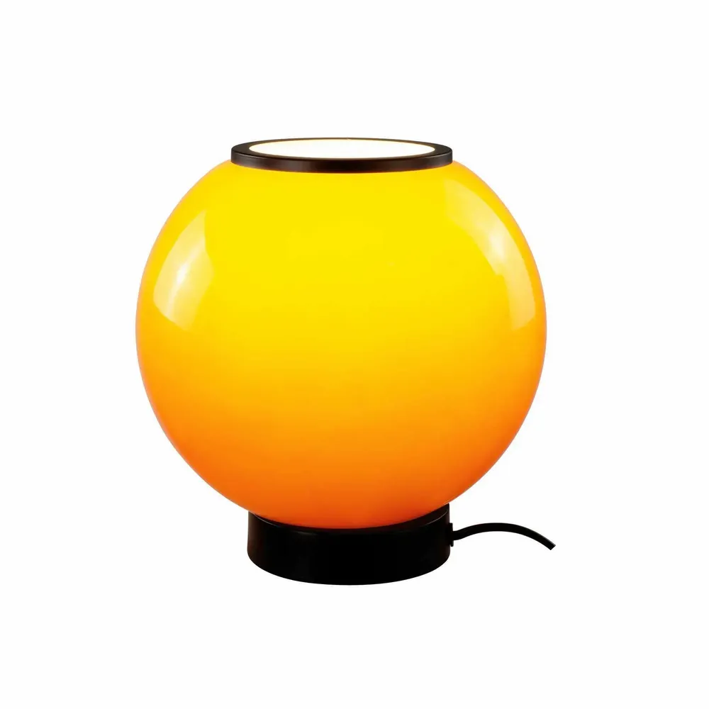 Lampes à poser - Lampe à poser en verre orange et métal, SILÉA - C-CRÉATION | BOUDET