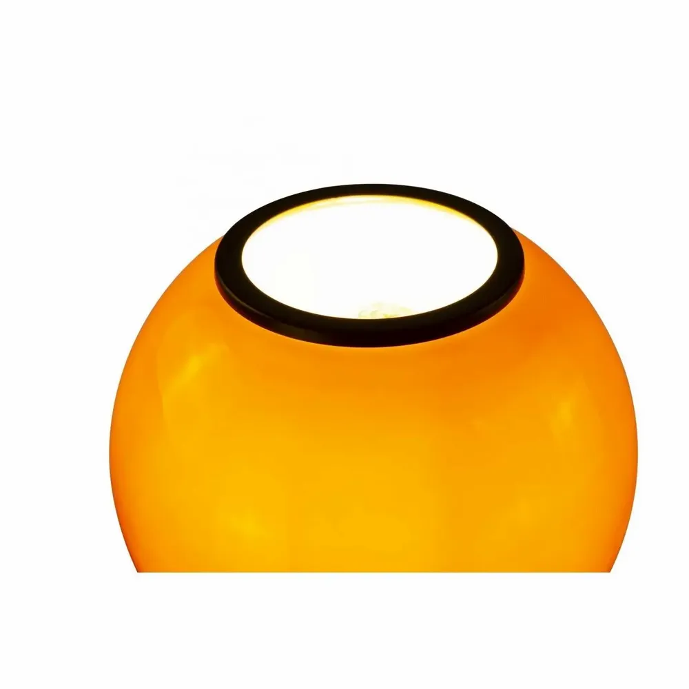 Lampes à poser - Lampe à poser en verre orange et métal, SILÉA - C-CRÉATION | BOUDET