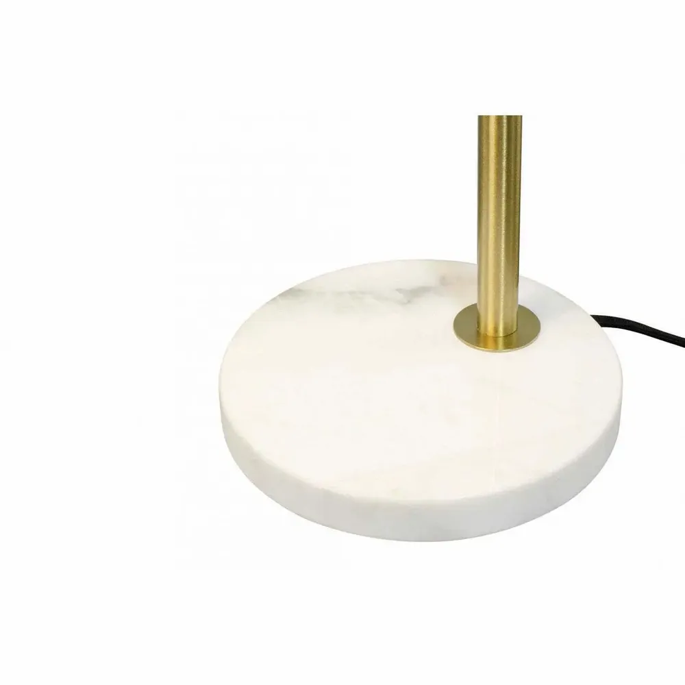 Lampes à poser - Lampe à poser en céramique blanche, métal et marbre, NALIA - C-CRÉATION | BOUDET