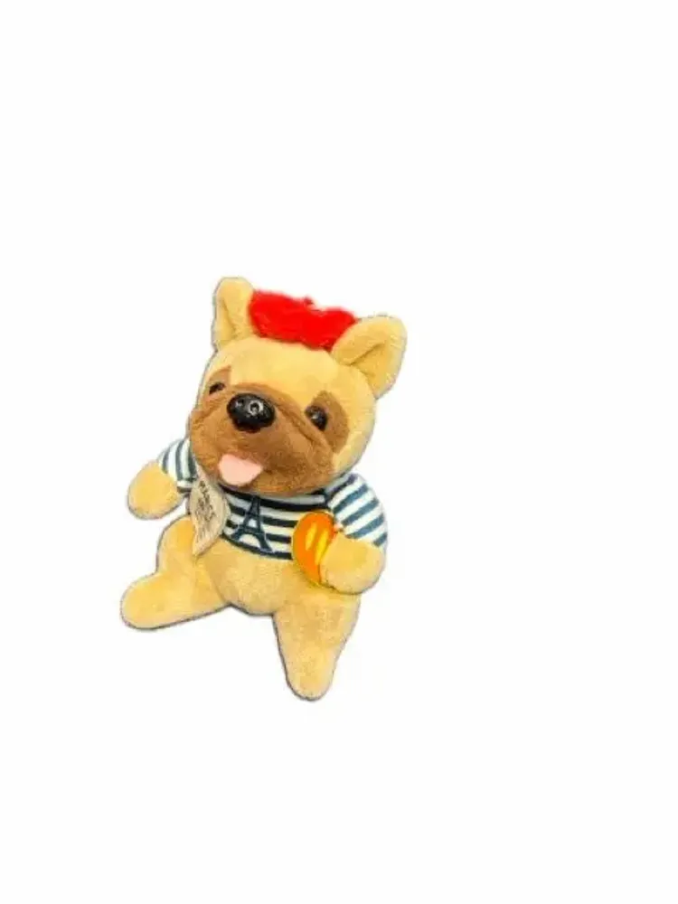 Soft toy - Louis le Bouledogue Français 12cm Keyring - LE PIGEON PARISIEN