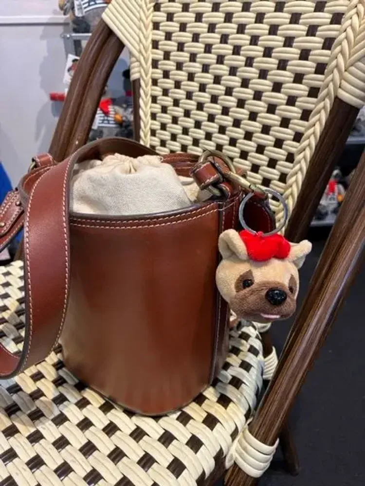Soft toy - Louis le Bouledogue Français 5cm Keyring - LE PIGEON PARISIEN