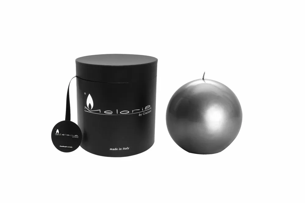 Candles - MELORIA BALL SHEFFIELD - Metallic sphere candles - GRAZIANI