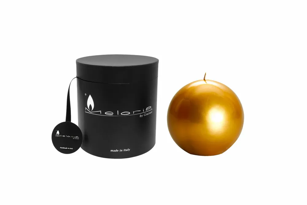 Candles - MELORIA BALL SHEFFIELD - Metallic sphere candles - GRAZIANI