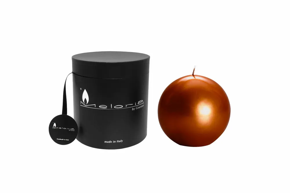 Candles - MELORIA BALL SHEFFIELD - Metallic sphere candles - GRAZIANI