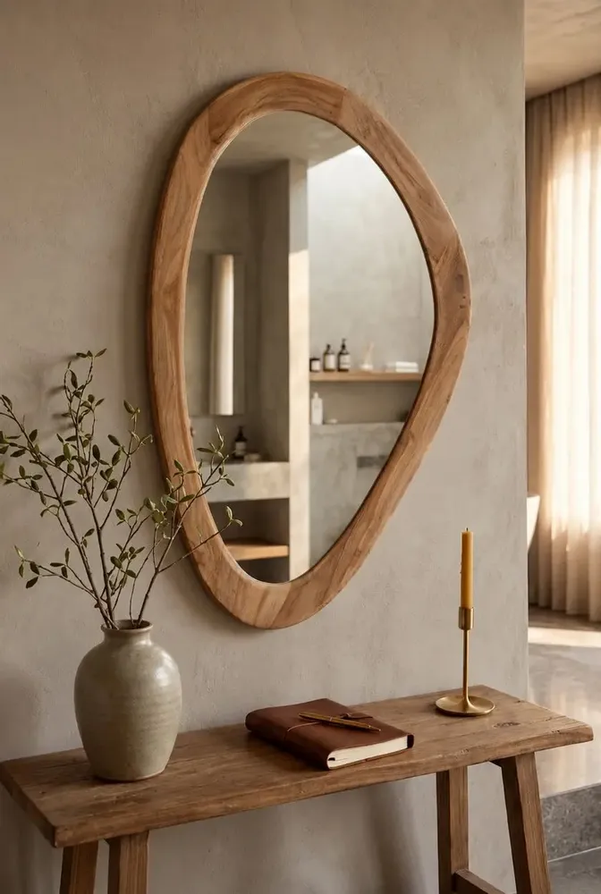 Mirrors - The Organic Mirror - Natural - L - BAZAR BIZAR LIVING