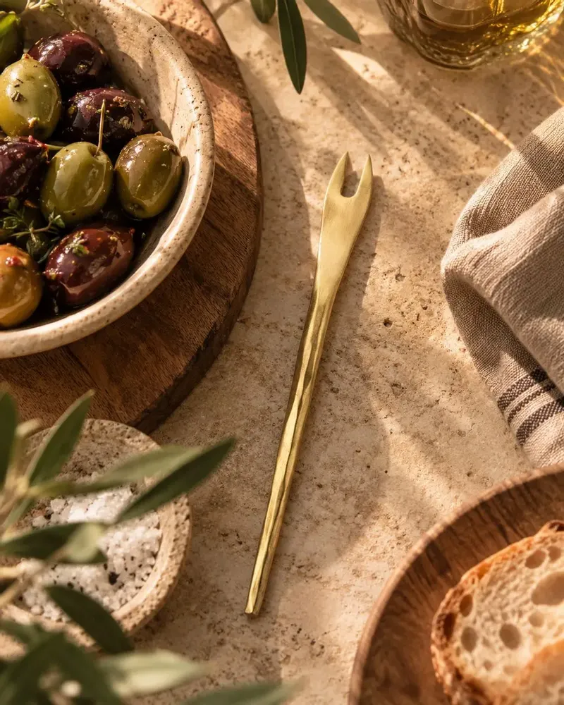 Forks - The Olive Fork - Gold - L - BAZAR BIZAR LIVING