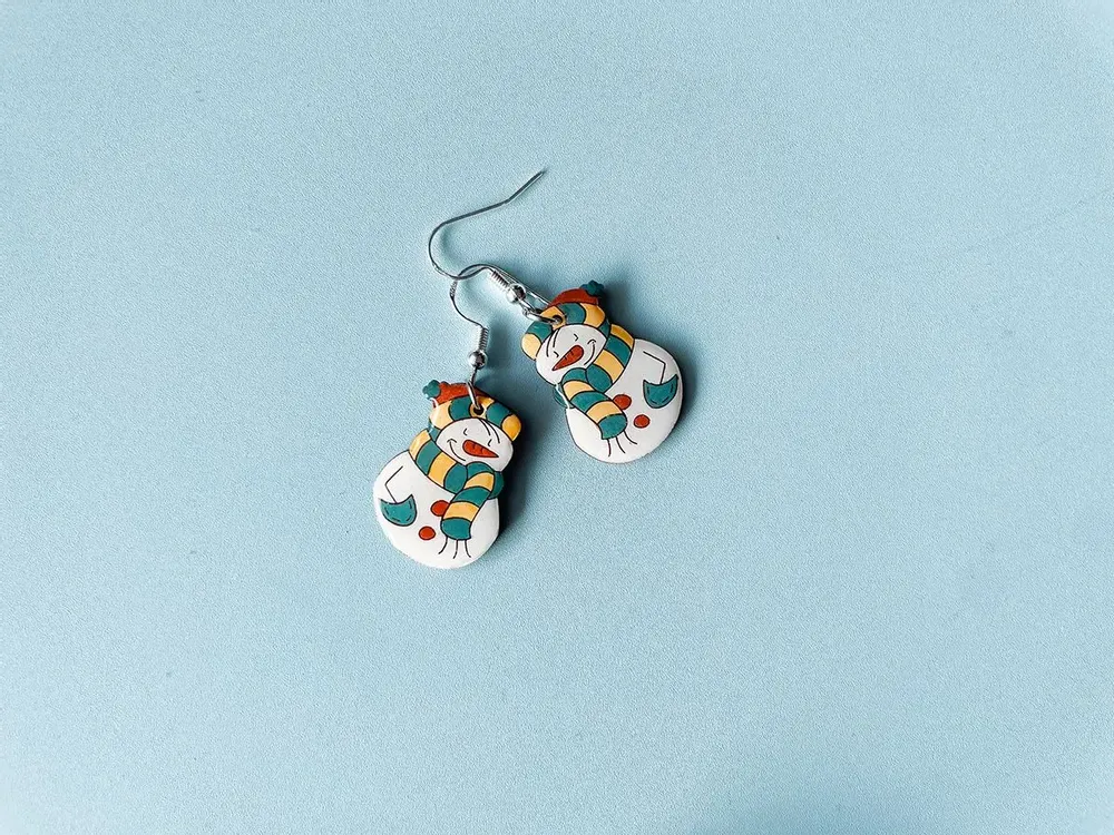 Jewelry - Snowman Dangle Earrings - PINTONIK