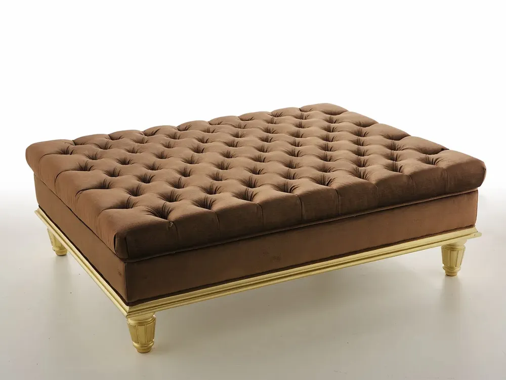 Poufs - POUF TOTAL CAPITONNÉ EDUARD - SIWA SOFT STYLE HOME
