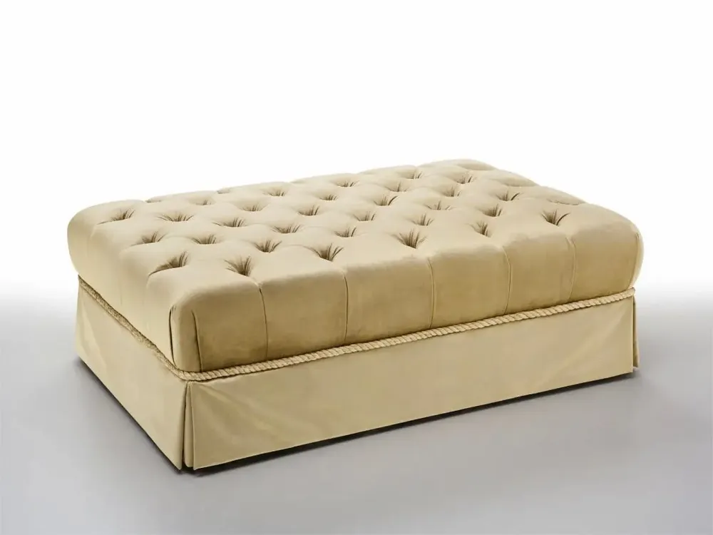Repose-pieds - POUF CAPITONNÉ WILLIAM - SIWA SOFT STYLE HOME